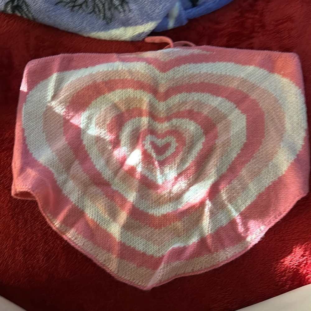 pink going out top with neck tie